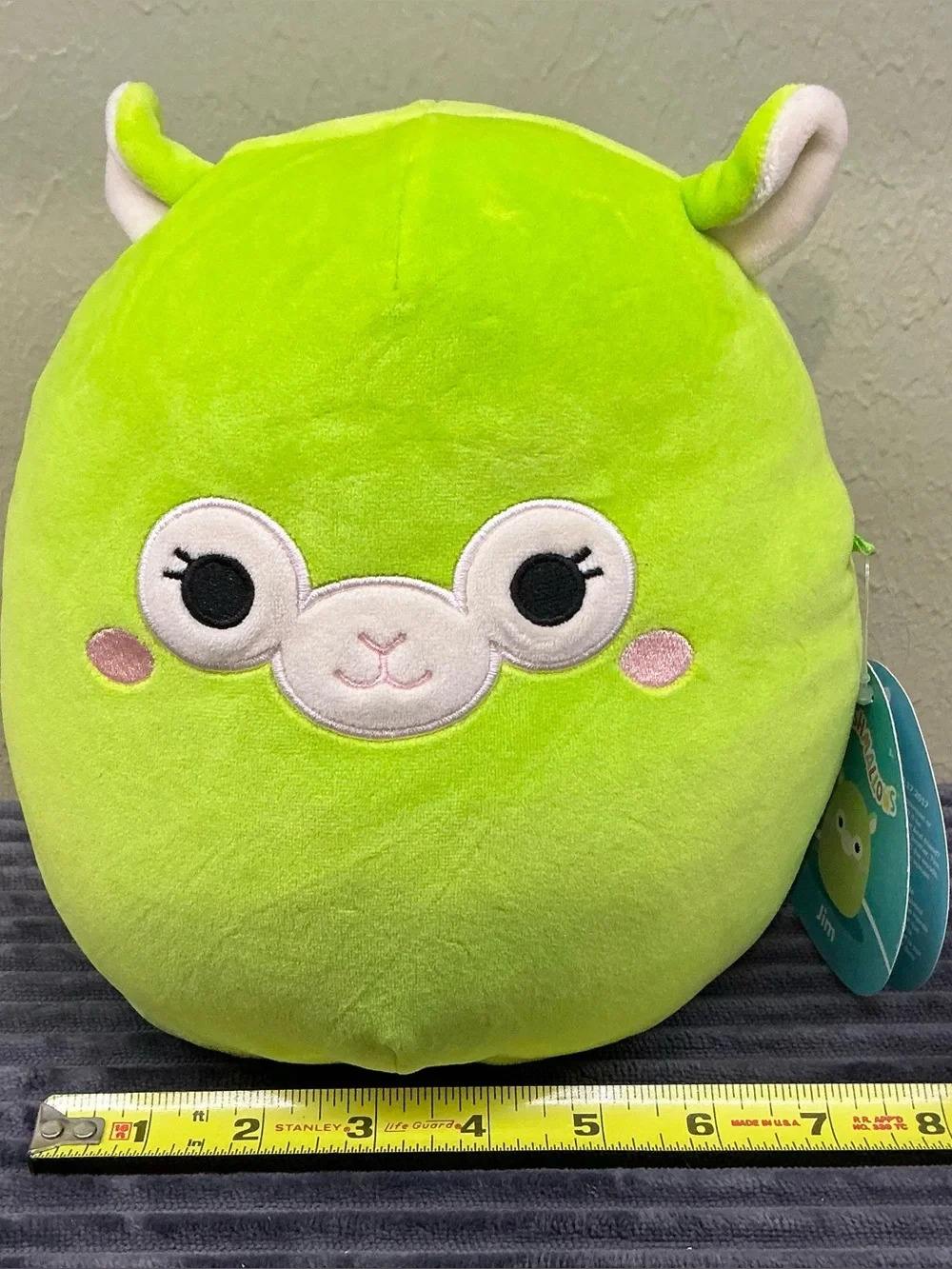 Original Squishmallows 8” Jim The Llama Alpaca Plush Green Brand New With Tags